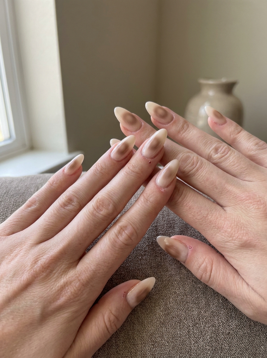 Mocha Aura Nails